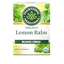 Traditional Medicinals Organic, Lemon Balm - Supports Stress Relief & Digestive Health - Kosher, Non-GMO, Caffeine-Free, Compostable - 16 Tea Bags