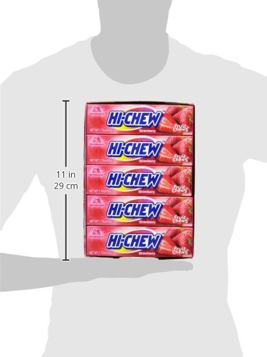 Morinaga Hi-Chew Strawberry Fruit Chews, 1.76-Ounce Packages (Pack of 20)