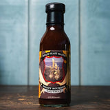 Honey Bourbon BBQ Sauce, Beast Feast Maine, Sweet and Smokey Flavor, Made with Tomato Paste, Apple Cider Vinegar, Molasses, Bourbon and Organic Cane