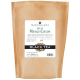 The Republic of Tea Decaf Mango Ceylon Black Full-Leaf Loose Tea 1 lb Bulk Bag | Steeps 200 Cups