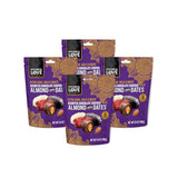 Kitchen & Love Assorted Chocolate Covered Almond Stuffed Dates in a Convenient Resealable Pouch, 8 Individually Wrapped Pieces, Healthy Snack, 3.5 oz