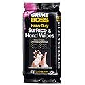 Grime Boss Heavy Duty Wipes Hands, Equipment, Garden, Auto, Camping, 30 Count