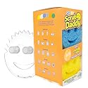 Scrub Daddy 6 Kitchen Sponges & 1 Daddy Caddy Dish Sponge Holder - BPA Free & Made with Polymer Foam - Stain & Odor Resistant, Scratch-Free