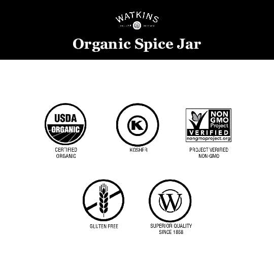 Watkins Gourmet Organic Spice Jar, Lemon Pepper Blend, 3.6 Ounce ., 3.6 Ounce