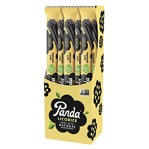 Panda ® | Natural Soft Original Licorice | Pure Panda Black Licorice Candy Made with Only Four Natural Ingredients | Non-GMO Project verified | Vegan