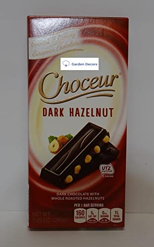 Choceur Dark Chocolate with Whole Roasted Hazelnuts 7.05oz 200g