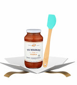 Yo Mamas Foods Sauce-Pasta Vodka Tomato 25 oz Bundle with Mini Spatula Utensil - Creamy pasta sauce made with tomatoes and herbs for cooking, dipping