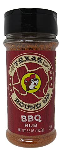 Buc-ee's Texas Round Up BBQ Rub, Gluten Free, One 5.5 Ounce Shaker Bottle