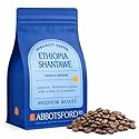 Ethiopia Shantawe Coffee, Medium Roast Ethiopian Coffee Beans, Floral & Fruity Notes with Jasmine, Plum & Lavender, Flavored Single Origin Whole Bean
