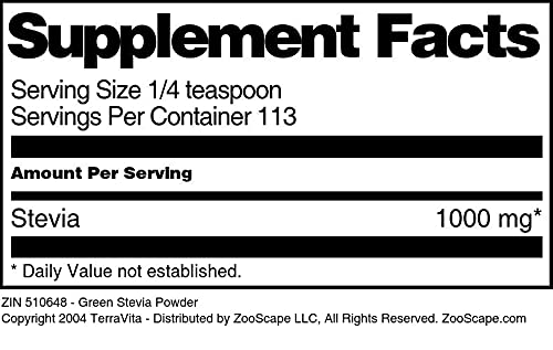 Green Stevia Powder (4 oz, ZIN: 510648) - 3 Pack