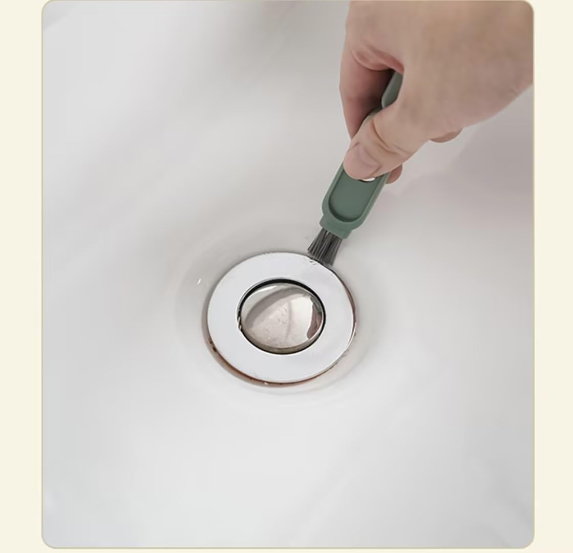 liuyongjun Cleaning Brush?Scrub Brush,Gap Cleaning Brush Household Cleaning Tools for Cleaning Kitchen, Bathroom,Tiles, Corners and Floors 3in 1