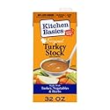 Kitchen Basics Turkey Stock - 32 oz Carton, The Perfect Base for Your Savory Kitchen Recipes and Stocking Up