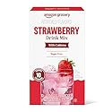 Amazon Grocery, Strawberry Drink Mix with Caffeine, 10 packets, 1.1 Oz