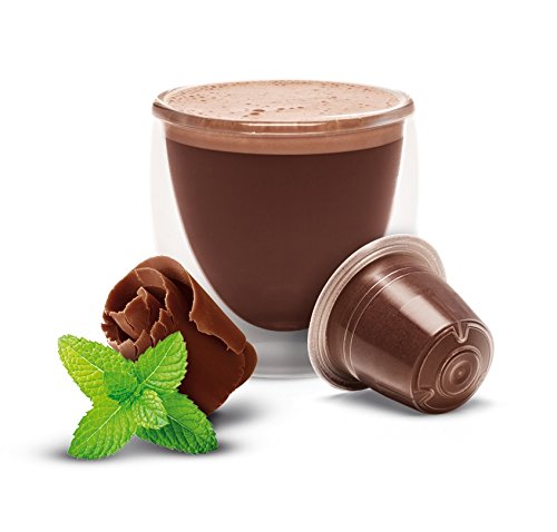 Hot Chocolate Nespresso Compatible Capsules Hot Cocoa Pods - Mint Infusion -3 Boxes - 30 Pod Package