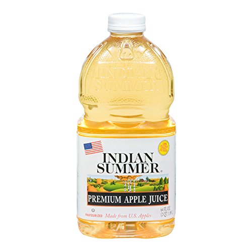 Indian Summer 100% Apple Juice, 64 Fluid Ounce (Pack of 8)