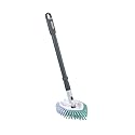 Casabella Tub & Tile Brush - Bathroom Cleaning Brush, Extendable Handle, All-Around Dual Bristles, Bristled Head, Non-Slip Grip