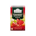 Ahmad Tea Strawberry Sensation Black Tea, 20-Count Boxes (Pack of 6)