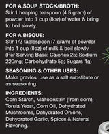 Vogue Cuisine Mushroom Soup & Seasoning Base - Low Sodium & Gluten Free (12 oz)