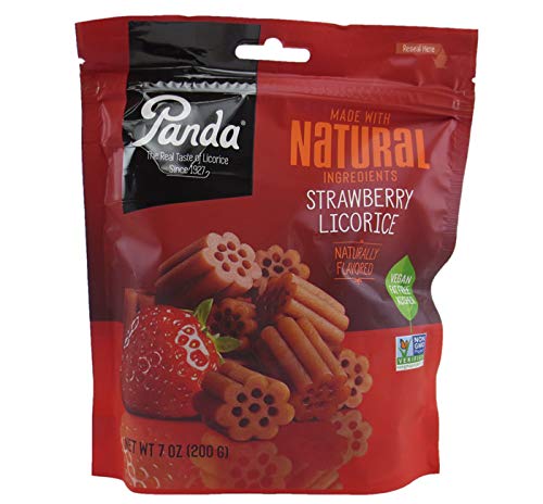 Panda Licorice Chews, Non-GMO, Vegan, Kosher and Natural (Variety pack of 2 )