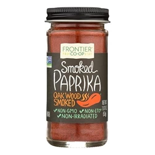 Frontier Co-op Smoked Ground Paprika, All Natural Paprika Powder, Kosher | 1.87 Ounce (Pack of 1)