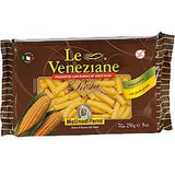 Le Veneziane - Italian Tubetti Rigate Pasta [Gluten-Free], (4)- 8.8 oz. Pkgs
