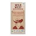 Wild West Chocolate, Most Wanted, 70% Cacao Dark Chocolate with Almonds & Sea Salt, 1 Count, 2.3oz each