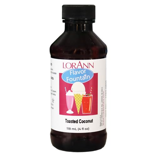LorAnn Toasted Coconut Flavor Fountain Flavor, 4 oz bottle