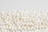 Shimmer White Pearl Sugar Candy Beads 2 Pound