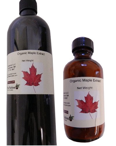 Organic Maple Syrup Extract - PG Free - Non-GMO - Gluten Free - Kosher - Vegan - 8 ounces