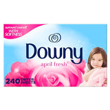 Downy Fabric Softener Dryer Sheets, April Fresh, 240 Count