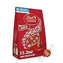 Lindt LINDOR Milk Chocolate Candy Truffles, Milk Chocolate with Melting Truffle Center, 15.2 oz. Bag