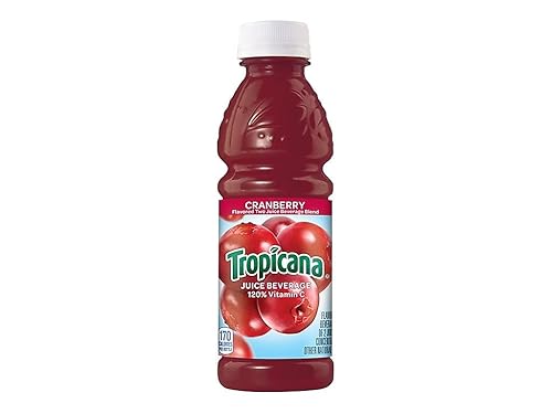 TropicanaÂ Cranberry, 10-oz. Plastic Bottles, 24 per Carton
