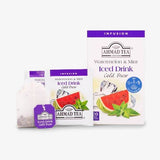 Ahmad Tea Herbal Tea, Cold Brew Watermelon & Mint Teabags, Iced Tea, 20 ct (Pack of 1) - Decaffeinated