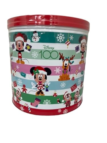 GiftPop Holiday Popcorn Tin - Caramel, White Cheddar, Butter - 21 oz (100th Anniversary Mickey & Friends)