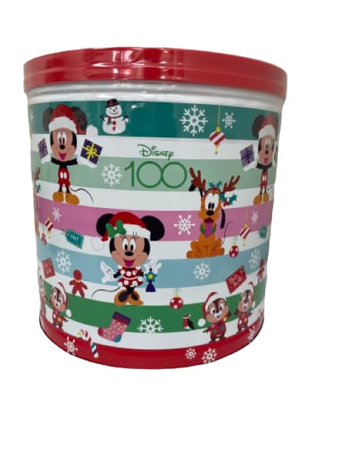 GiftPop Holiday Popcorn Tin - Caramel, White Cheddar, Butter - 21 oz (100th Anniversary Mickey & Friends)