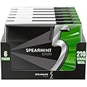 5 GUM Spearmint Rain Sugar Free Chewing Gum Refreshing Invigorating Minty Flavor Five Gum, 35 Stick Pack (6 Packs)