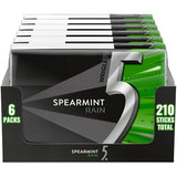 5 GUM Spearmint Rain Sugar Free Chewing Gum Refreshing Invigorating Minty Flavor Five Gum, 35 Stick Pack (6 Packs)
