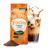 Four Sigmatic Organic Focus Mushroom Ground Coffee | Dark Roast, Organic Coffee with Lion's Mane & Chaga Mushroom for Mental Clarity & Energy Support