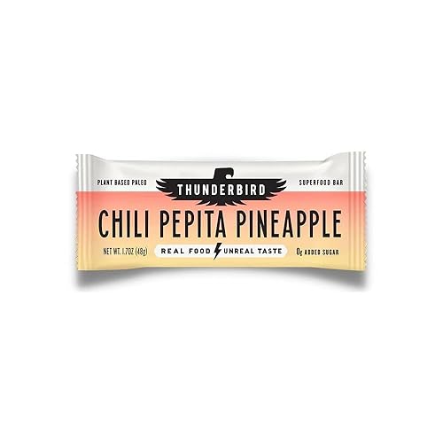 Thunderbird Energetica, Bar Chili Pepita Pineapple Single, 1.7 Ounce