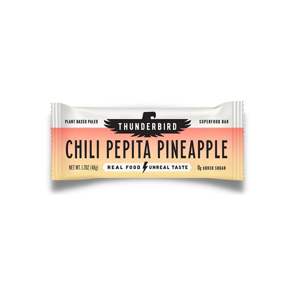 Thunderbird Energetica, Bar Chili Pepita Pineapple Single, 1.7 Ounce