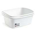Tribello 2-Pack Dish Pans for Kitchen Sink, Plastic Tub Dishpan Wash Basin and Foot Bath for Soaking Feet, Wash Bucket for Washing and Storage