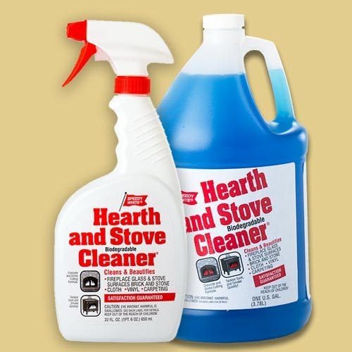 The Chimney Shop Speedy White Hearth & Stove Cleaner Combo Pack - 22 OZ Spray Bottle and 1 Gallon Refill