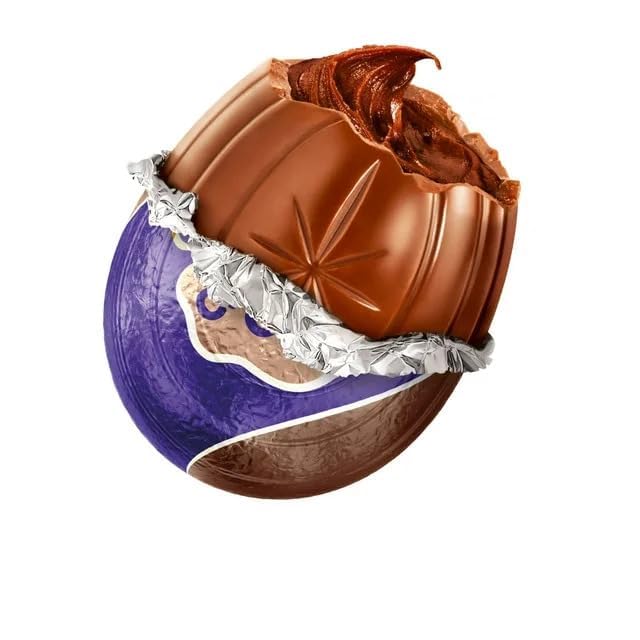 Easter Eggs Milk Chocolate Candy - Chocolate Creme Center - Individually Wrapped - Ideal For Easter Basket, Office Candy 48 Eggs 1.2oz