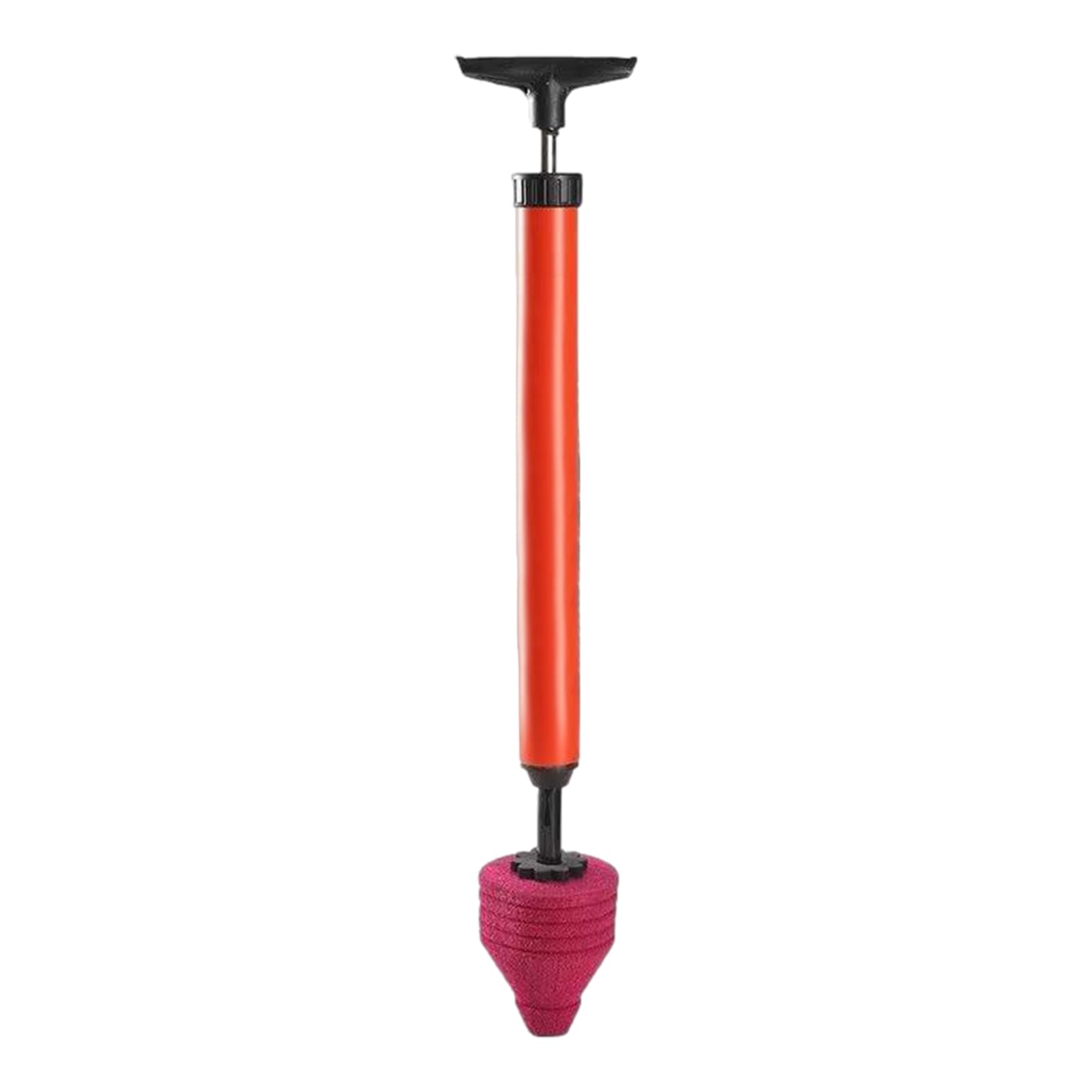 High-Pressure Air Toilet Plunger - PVC Bathroom/Sink Unclogger with Anti-Slip Grip, 360° Sealed Blaster for Kitchen Pipes & Floor Drains (No Leakage)