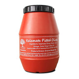 Black Kalamata Large Pitted Olives - 4.4lbs - NonGMO - Gluten Free - Keto - Paleo - Brine W/ Sea Salt, Water, Red Wine Vinegar, and EVOO, NO Lactic