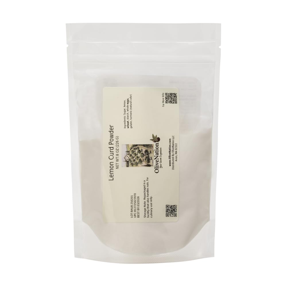 OliveNation Lemon Curd Filling Mix, Powdered Lemon Pie and Dessert Filling with Traditional Flavor, Non-GMO - 32 ounces