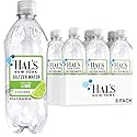 Hal's New York Seltzer Carbonated Lime Flavored Sparkling Water, Zero Sugar, Zero Calorie, Zero Carbs, 20 Fl Oz (Pack of 6)