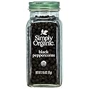 Simply Organic Whole Black Peppercorns, 2.65 Oz