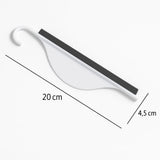 Mini Shower Squeegee for Glass Doors - Small Handy Bathroom, Countertop & Window Cleaner with Rubber Blade and Hook for Tile Walls, Mirrors, Kitchen