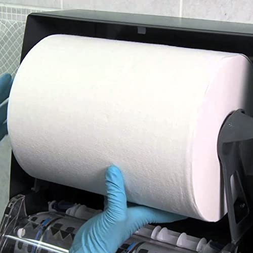 Merfin Hardwound Roll Towel Dispenser Paper Towels -Bulk Case for Business, Dispenser Paper Towel Rolls, SKU 550, (Case of 6)